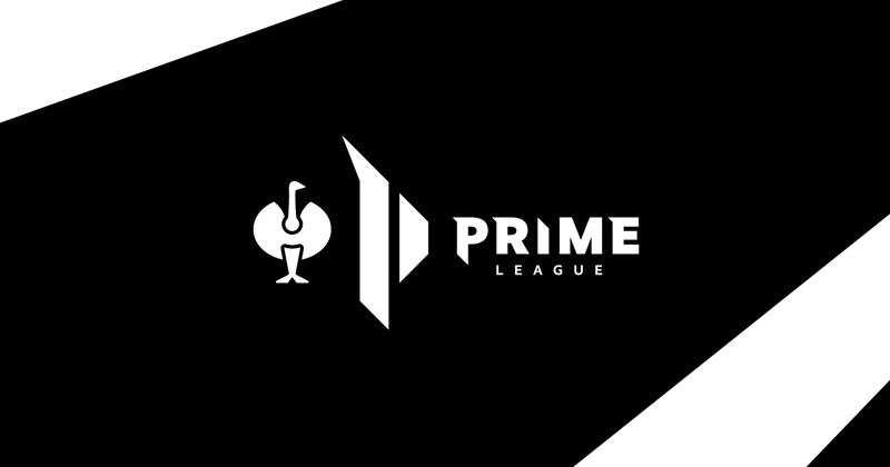 Engelbert Strauss ostrich emblem next to the Prime League wordmark